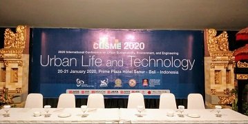 Peneliti CUS Terlibat di International Conference on Urban Sustainability (CUSME 2020)
